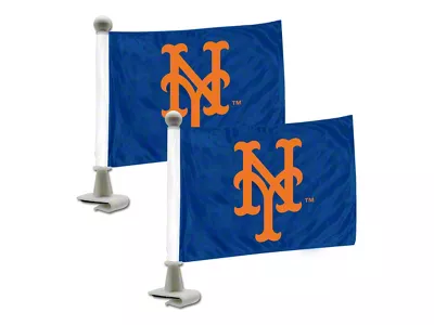 Ambassador Flags with New York Mets Logo; Blue (Universal; Some Adaptation May Be Required)