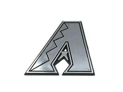 Arizona Diamondbacks Molded Emblem; Chrome (Universal; Some Adaptation May Be Required)