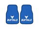 Carpet Front Floor Mats with University of Buffalo Logo; Blue (Universal; Some Adaptation May Be Required)