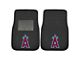 Embroidered Front Floor Mats with Los Angeles Angels Logo; Black (Universal; Some Adaptation May Be Required)