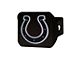 Hitch Cover with Indianapolis Colts Logo; Black (Universal; Some Adaptation May Be Required)