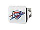 Hitch Cover with Oklahoma City Thunder Logo; Chrome (Universal; Some Adaptation May Be Required)