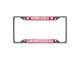 License Plate Frame with University of Nebraska Logo; Chrome (Universal; Some Adaptation May Be Required)