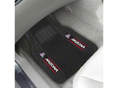 Molded Front Floor Mats with University of Arizona Logo (Universal; Some Adaptation May Be Required)