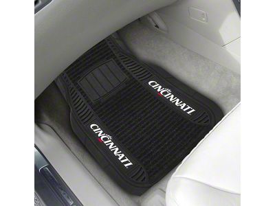 Molded Front Floor Mats with University of Cincinnati Logo (Universal; Some Adaptation May Be Required)