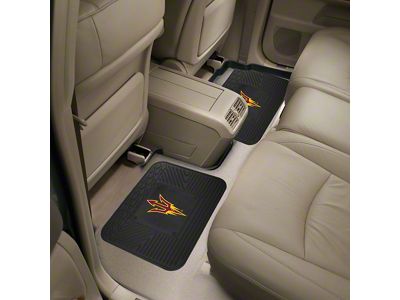 Molded Rear Floor Mats with Arizona State University Logo (Universal; Some Adaptation May Be Required)