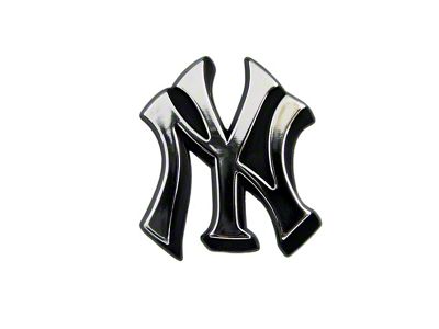 New York Yankees Molded Emblem; Chrome (Universal; Some Adaptation May Be Required)