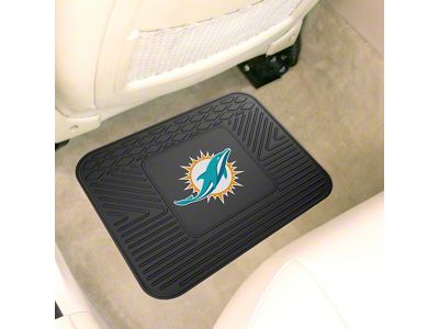 Utility Mat with Miami Dolphins Logo; Black (Universal; Some Adaptation May Be Required)