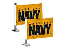 Ambassador Flags with U.S. Navy Logo; Yellow (Universal; Some Adaptation May Be Required)