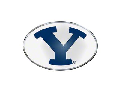 BYU Embossed Emblem; Blue (Universal; Some Adaptation May Be Required)
