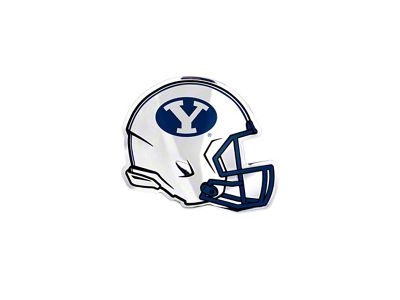 BYU Embossed Helmet Emblem; Blue (Universal; Some Adaptation May Be Required)