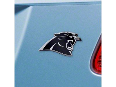 Carolina Panthers Emblem; Chrome (Universal; Some Adaptation May Be Required)