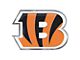 Cincinnati Bengals Embossed Emblem; Orange and Black (Universal; Some Adaptation May Be Required)