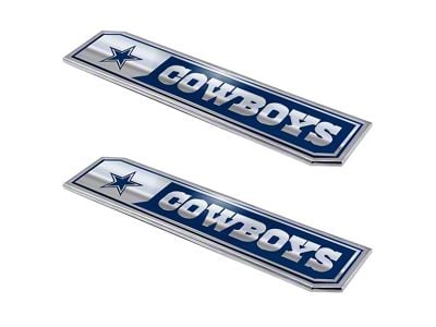 Dallas Cowboys Embossed Emblems; Blue (Universal; Some Adaptation May Be Required)