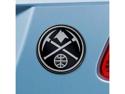 Denver Nuggets Emblem; Chrome (Universal; Some Adaptation May Be Required)