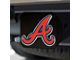 Hitch Cover with Atlanta Braves Logo; Black (Universal; Some Adaptation May Be Required)