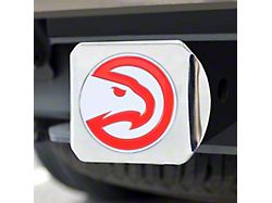 Hitch Cover with Atlanta Hawks Logo; Chrome (Universal; Some Adaptation May Be Required)