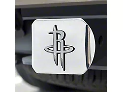 Hitch Cover with Houston Rockets Logo; Chrome (Universal; Some Adaptation May Be Required)