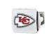 Hitch Cover with Kansas City Chiefs Logo; Red (Universal; Some Adaptation May Be Required)
