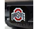 Hitch Cover with Ohio State University Logo; Red (Universal; Some Adaptation May Be Required)