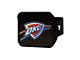 Hitch Cover with Oklahoma City Thunder Logo; Blue (Universal; Some Adaptation May Be Required)