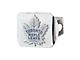 Hitch Cover with Toronto Maple Leafs Logo; Chrome (Universal; Some Adaptation May Be Required)