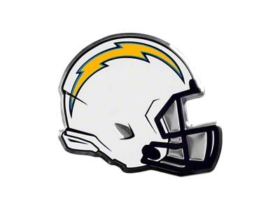 Los Angeles Chargers Embossed Helmet Emblem; Blue and Yellow (Universal; Some Adaptation May Be Required)