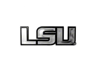 LSU Molded Emblem; Chrome (Universal; Some Adaptation May Be Required)