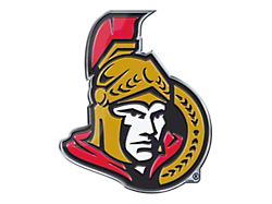 Ottawa Senators Embossed Emblem; Red and Gold (Universal; Some Adaptation May Be Required)