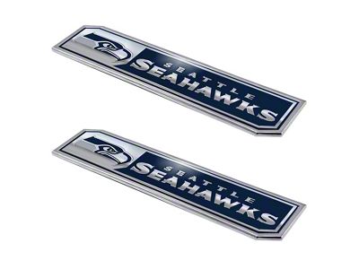 Seattle Seahawks Embossed Emblems; Blue (Universal; Some Adaptation May Be Required)