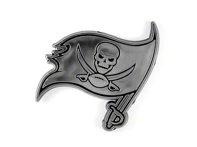 Tampa Bay Buccaneers Molded Emblem; Chrome (Universal; Some Adaptation May Be Required)