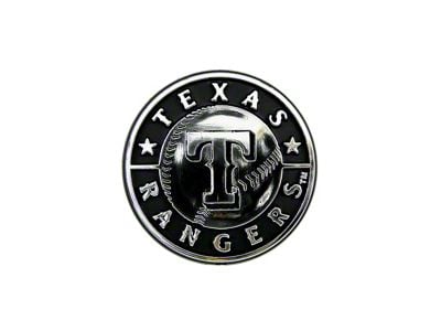 Texas Rangers Molded Emblem; Chrome (Universal; Some Adaptation May Be Required)