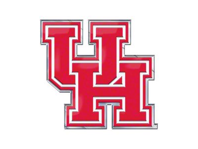 University of Houston Embossed Emblem; Red (Universal; Some Adaptation May Be Required)