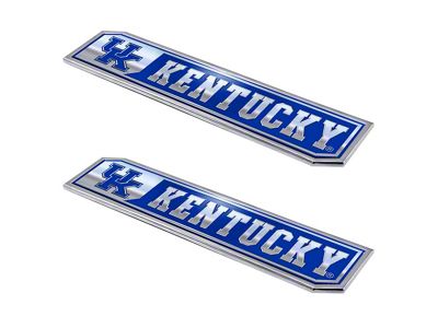 University of Kentucky Embossed Emblems; Blue (Universal; Some Adaptation May Be Required)