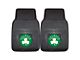 Vinyl Front Floor Mats with Boston Celtics Logo; Black (Universal; Some Adaptation May Be Required)