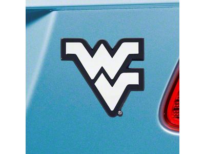 West Virginia University Emblem; Chrome (Universal; Some Adaptation May Be Required)