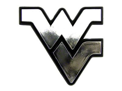 West Virginia University Molded Emblem; Chrome (Universal; Some Adaptation May Be Required)