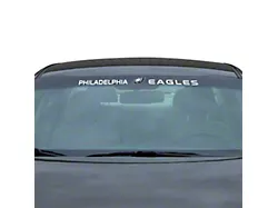 Windshield Decal with Philadelphia Eagles Logo; White (Universal; Some Adaptation May Be Required)