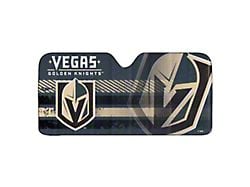 Windshield Sun Shade with Vegas Golden Knights Logo; Gold (Universal; Some Adaptation May Be Required)