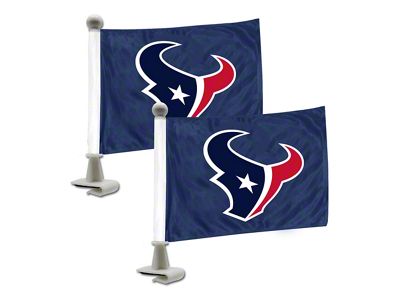 Ambassador Flags with Houston Texans Logo; Blue (Universal; Some Adaptation May Be Required)