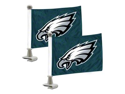 Ambassador Flags with Philadelphia Eagles Logo; Green (Universal; Some Adaptation May Be Required)
