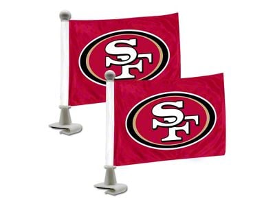 Ambassador Flags with San Francisco 49ers Logo; Red (Universal; Some Adaptation May Be Required)