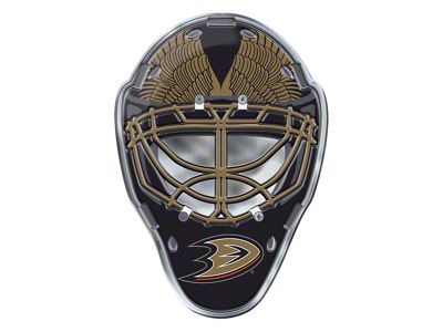 Anaheim Ducks Embossed Helmet Emblem; Gold and Black (Universal; Some Adaptation May Be Required)