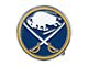 Buffalo Sabres Embossed Emblem; Blue and Yellow (Universal; Some Adaptation May Be Required)
