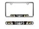 Embossed License Plate Frame with University of Missouri Logo; Black (Universal; Some Adaptation May Be Required)