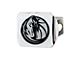 Hitch Cover with Dallas Mavericks Logo; Chrome (Universal; Some Adaptation May Be Required)
