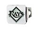 Hitch Cover with Tampa Bay Rays Logo; Chrome (Universal; Some Adaptation May Be Required)