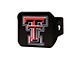 Hitch Cover with Texas Tech University Logo; Red (Universal; Some Adaptation May Be Required)