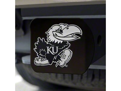 Hitch Cover with University of Kansas Logo; Blue (Universal; Some Adaptation May Be Required)