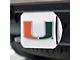 Hitch Cover with University of Miami Logo; Chrome (Universal; Some Adaptation May Be Required)